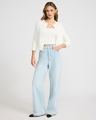 Fuzzy Cropped Sweater Cami - image 4