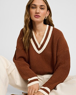 トップス Tenderloin V neck cotton knit L Z Supply White All Around Cotton V-Neck Sweater