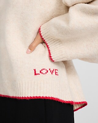 Relaxed Love Graphic Sweater - image 2