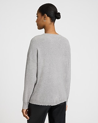 Crew Neck Ribbon Bow Sweater - image 3