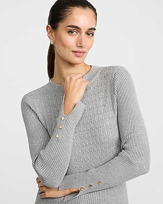 express grey sweater dress Boho Pink Gianna Charcoal Grey Wrap Sweater Dress - Dolman Sleeve Surplice Bodice