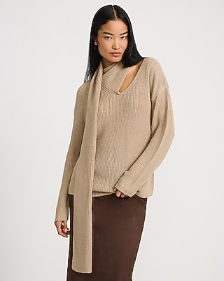 Wrap Scarf Sweater