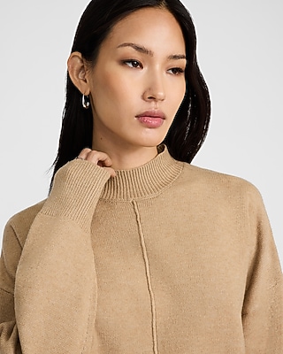Mock Neck Center Seam Sweater - image 2