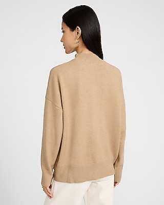 Mock Neck Center Seam Sweater - image 3