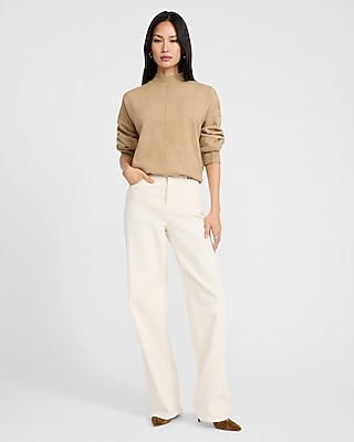 Mock Neck Center Seam Sweater - image 4