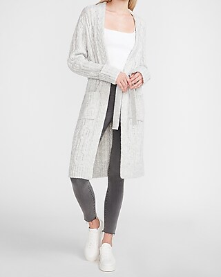 belted duster cardigan