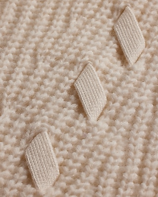 Cable Knit Crew Neck Tunic Sweater