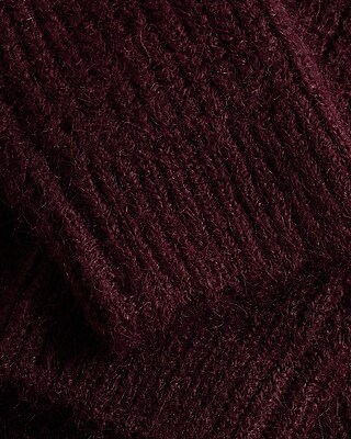 Fuzzy Knit Quarter Zip Tunic Sweater