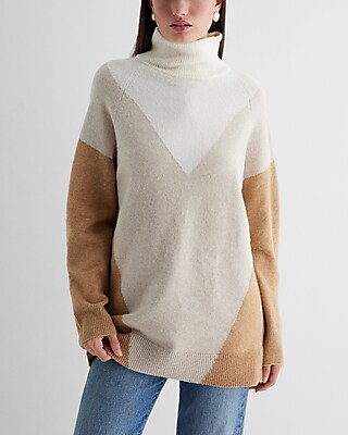 Boucle Hooded Tunic Sweater