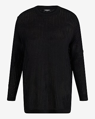 Ribbed Crew Neck Tunic Sweater - image 5