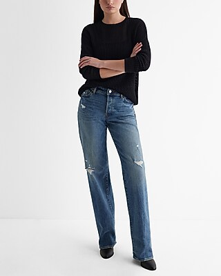 Ribbed Crew Neck Tunic Sweater - image 4