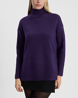 Mock Neck Tunic Sweater