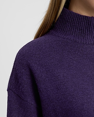 Mock Neck Tunic Sweater