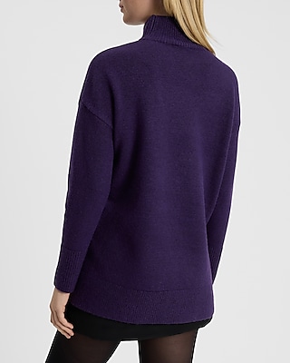 Mock Neck Tunic Sweater