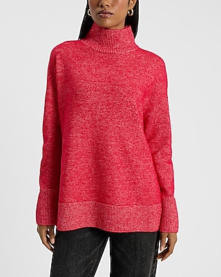 Mock Neck Tunic Sweater