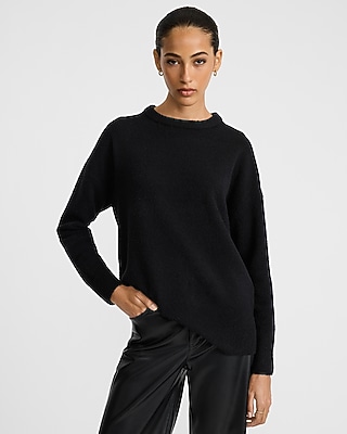 Boucle Crew Neck Tunic Sweater