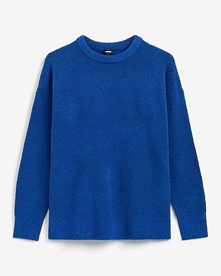 Boucle Crew Neck Tunic Sweater - thumbnail 4