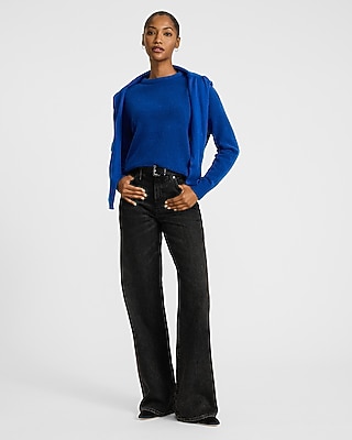 Boucle Crew Neck Tunic Sweater - thumbnail 3