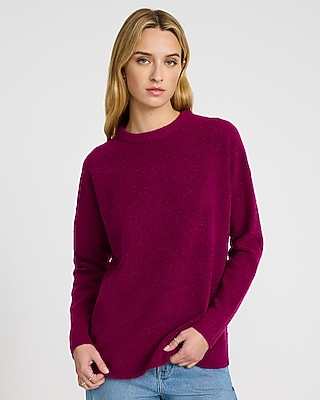 Boucle Crew Neck Tunic Sweater