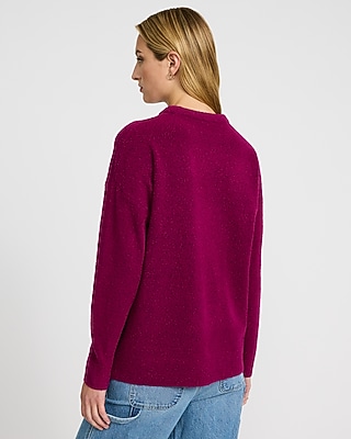 Boucle Crew Neck Tunic Sweater