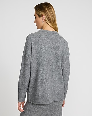 Boucle Crew Neck Tunic Sweater - image 4