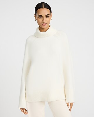 Plush Turtleneck Tunic Sweater
