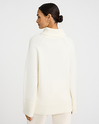 Plush Turtleneck Tunic Sweater