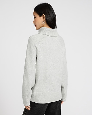 Plush Turtleneck Tunic Sweater