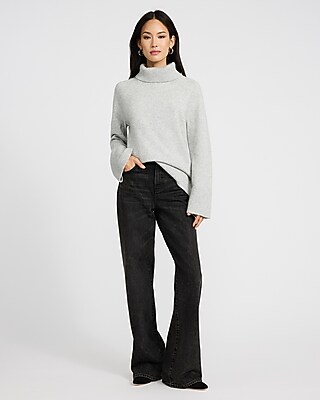 Plush Turtleneck Tunic Sweater