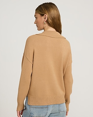 Airy Soft Johnny Collar Sweater
