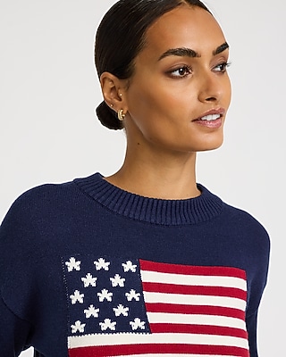 American Flag Crew Neck Sweater - thumbnail 6