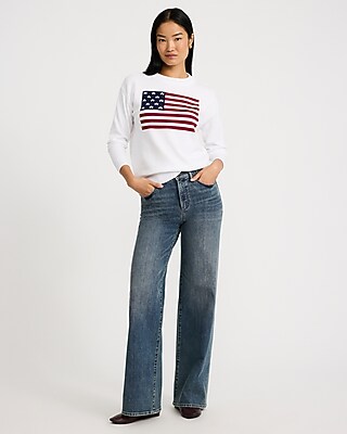American Flag Crew Neck Sweater - thumbnail 3