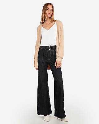 express balloon sleeve cardigan