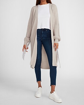 sequin duster cardigan