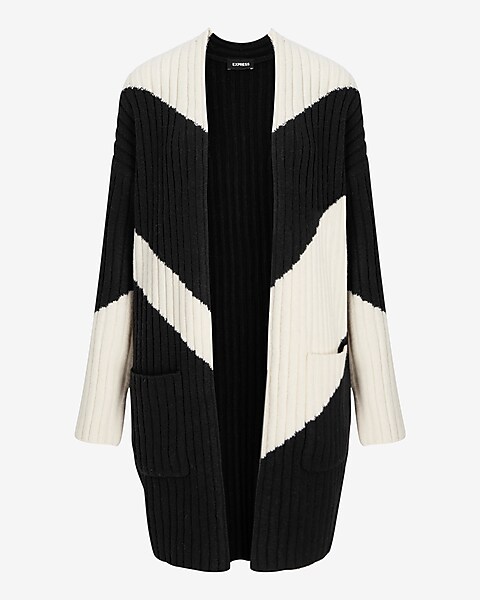 Color Block Cardigan | Express Color Block Cardigan | Express