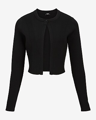 Body Contour Ribbed One Button Cardigan