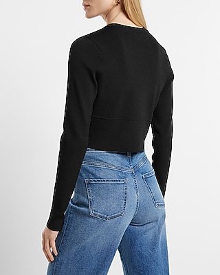 Body Contour Ribbed One Button Cardigan