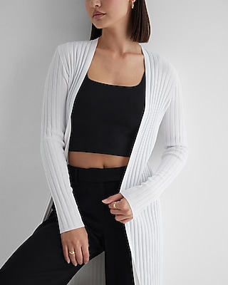 Ribbed Duster Cardigan