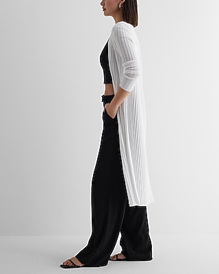 Ribbed Duster Cardigan
