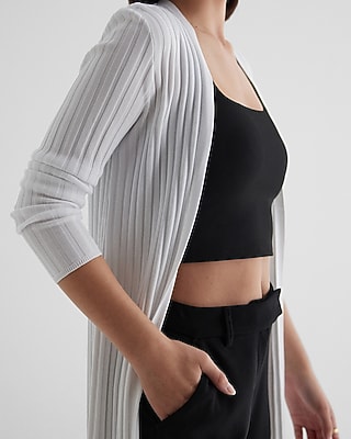 Ribbed Duster Cardigan