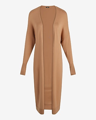 Dolman Sleeve Tie Waist Duster Cardigan