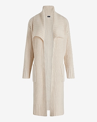 Cocoon Collared Long Cardigan