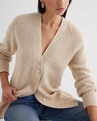 Button Front Tunic Cardigan