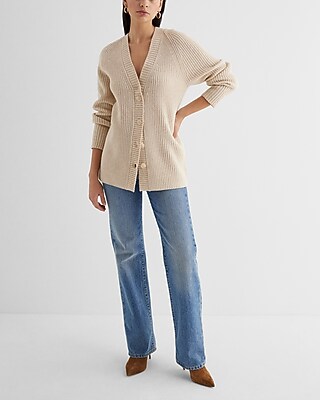 Button Front Tunic Cardigan