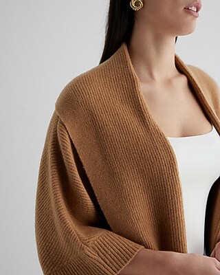 Ribbed Cape Cardigan - image 2
