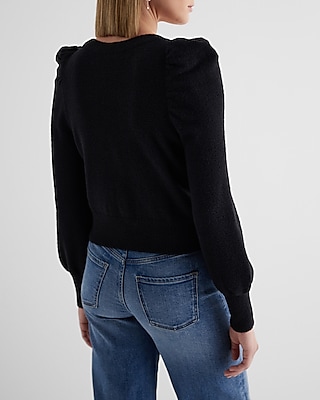 V-Neck Embellished Button Cardigan