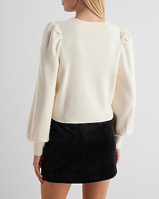 V-Neck Embellished Bow Cardigan