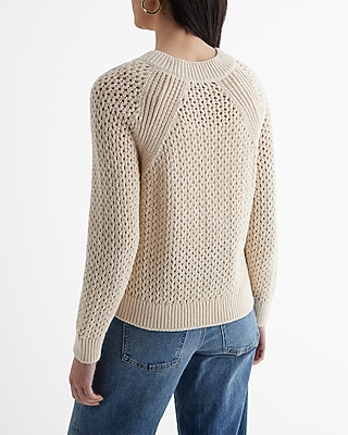 Open Stitch V-Neck Cardigan