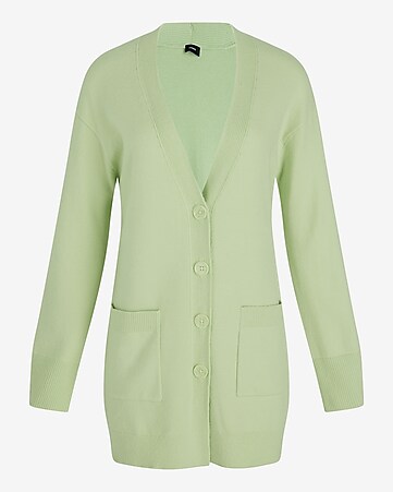 Women's Forest Green V-neck Buttoned Cardigan - Cupshe : Target