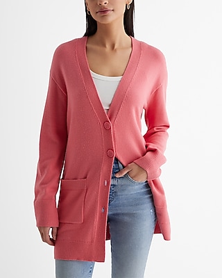 Patch Pocket Button Front Cardigan Women's